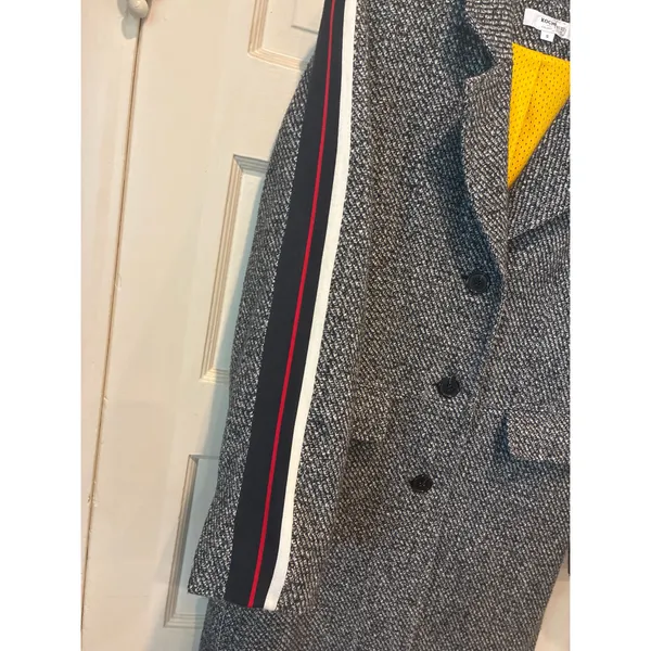 Koché Collection Tweed Coat Gray - Image 6