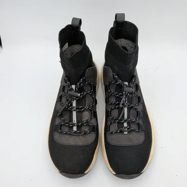 Alo Yoga Wanderer Sneaker Black Knit High Top Sock Fit‎ Women 8 A0058W-BLACK - Image 4