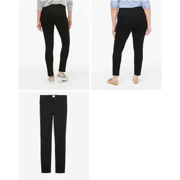J. Crew Factory 8"-rise black skinny jean in signature stretch‎ Size 27 - Image 2