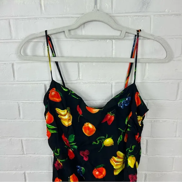 NWT We Wore What Ronnie Ruched Fruit Print Mini Dress Size XL - Image 8