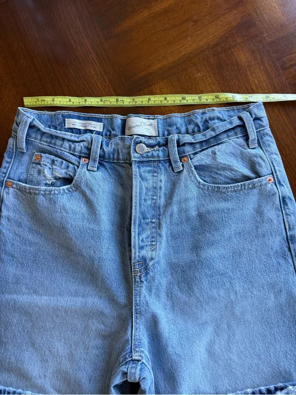 Universal Threads cropped vintage distressed wide leg jeans 6 - Image 4