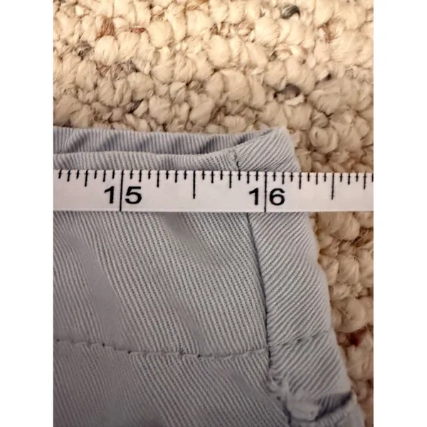 NWT Micro Shortalls Pale Blue Button Front Overall Shorts S Boho Knot Sisters - Image 7