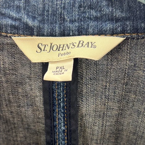 St. John's Bay Dark Blue Denim Jacket - Image 2