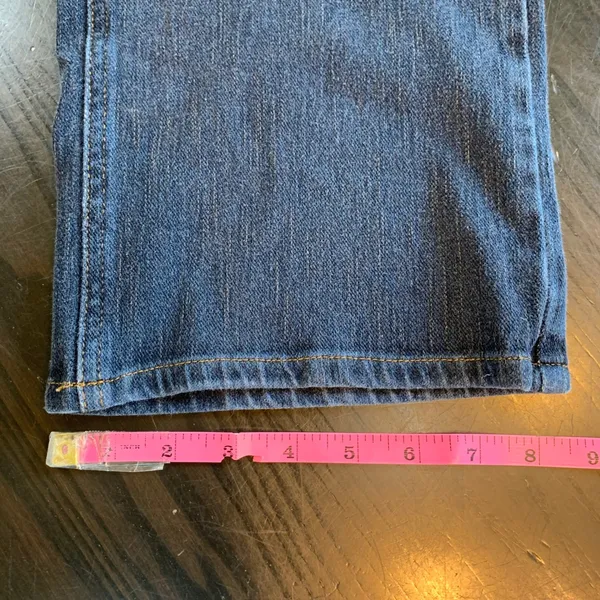 LL Bean Classic Fit Straight‎ Leg Jeans Womens 14 Tall Basic Stretch Everyday - Image 10