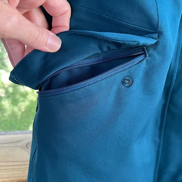 Patagonia Women's Duete Parka Teal Quilted Down Filled Waterproof Size S - Image 6