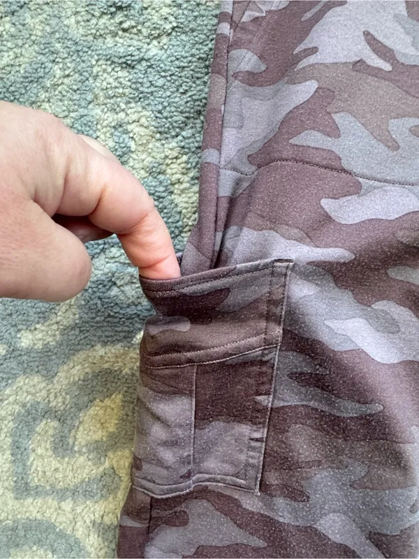 PINK Active High Waist Cargo Leggings Camo Large - Image 2