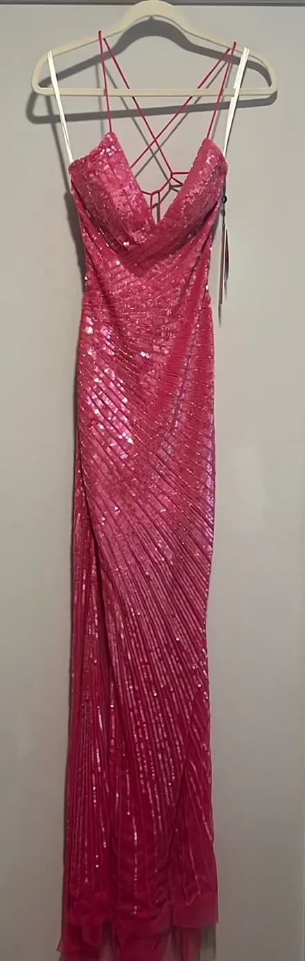 Alyce Paris Prom Dress Fuchsia 61361 - Image 3