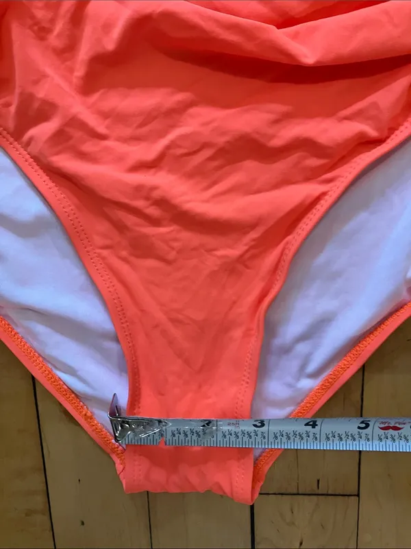 Holipick Neon Orange One Shoulder Adjustable One Piece Swimsuit XL NWT - Image 12