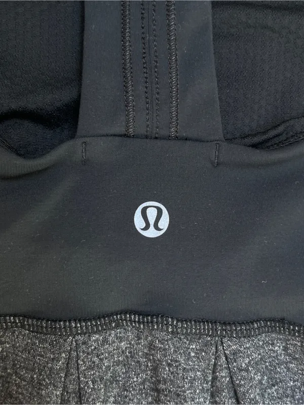 Lululemon tank bra top Heathered grey/black activewear loungewear gym yoga 4 - Image 4