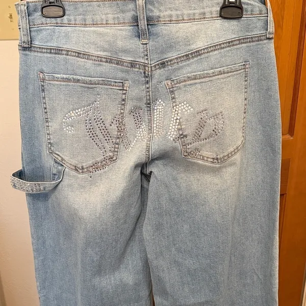 🛠️🛠️🛠️BOGOHO🛠️🛠️🛠️Juicy Couture Sky Blue Carpenter Jeans-Size 7/28 - Image 7