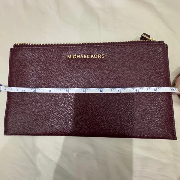 Michael Kors Burgundy Wristlet - Image 5