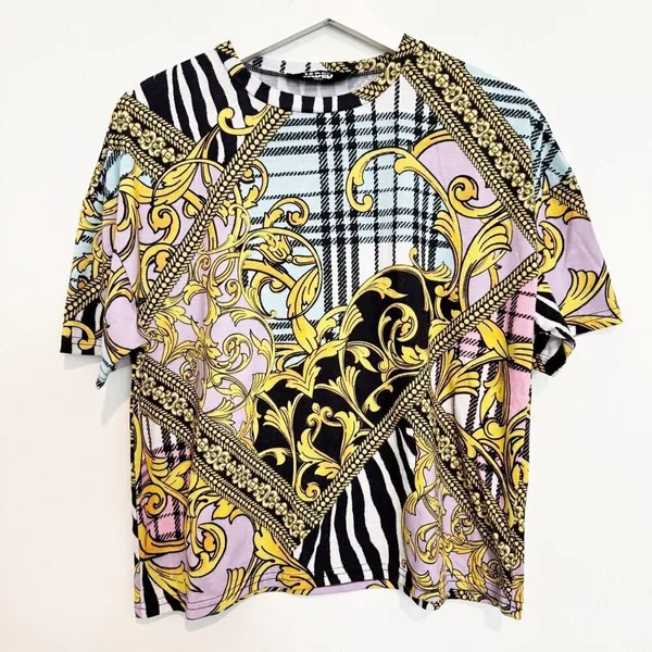 Jaded London Matching Set Womens Top XS Bottom S Shirt Shorts Lounge CoOrd Retro - Image 3