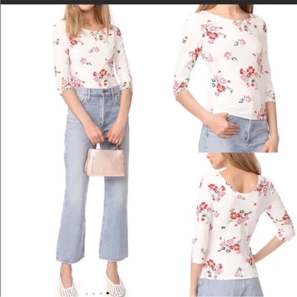 Rebecca Taylor Marguerite Floral Jersey Tee‎ - Image 2