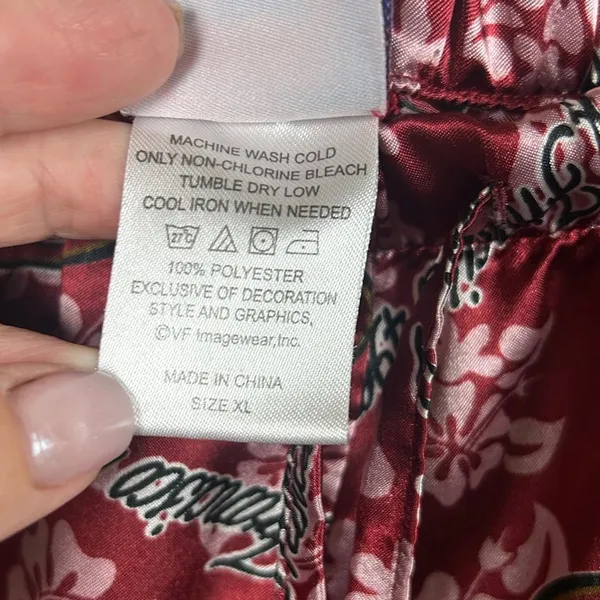 NFL for Her San Francisco 49ers Red Silky Pajama Pants size XL - Image 4