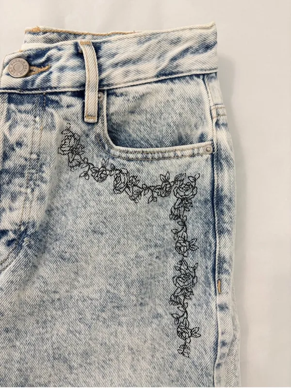 PacSun los angeles graphic jeans acid wash Skelton dreamland 28 - Image 8