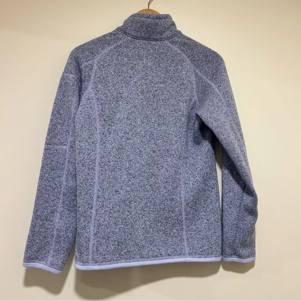 Patagonia Womens Better Sweater 1/4 Zip Fleece Pullover in Purple Blue Sz Medium - Image 5