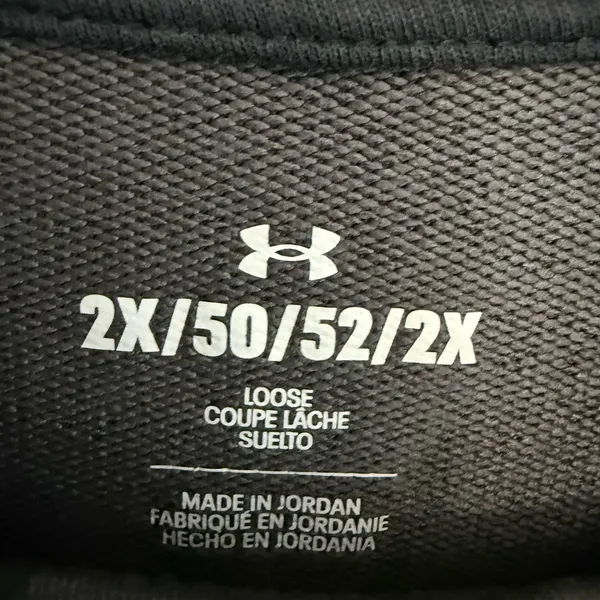 Under Armour Sweatshirt Rival Terry Print Crewneck Size 2X - Image 2