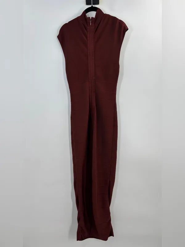Hervé Léger Icon Cap Sleeve Gown - Image 4