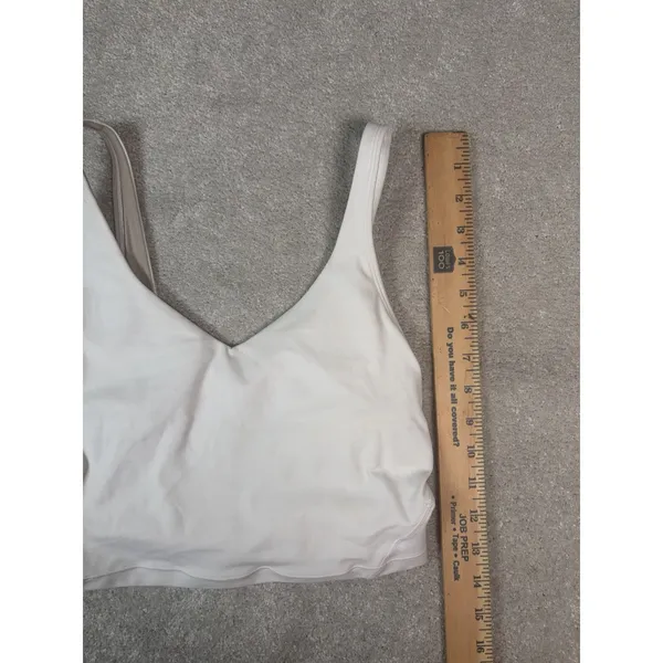 Lululemon Align Tank White Size 4 Built In Bra - Image 8