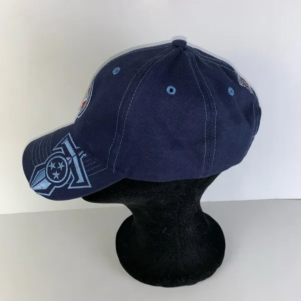 Tennessee Titans Logo NFL Football Hap Cap Blue Embroidered Adjustable Casual - Image 3