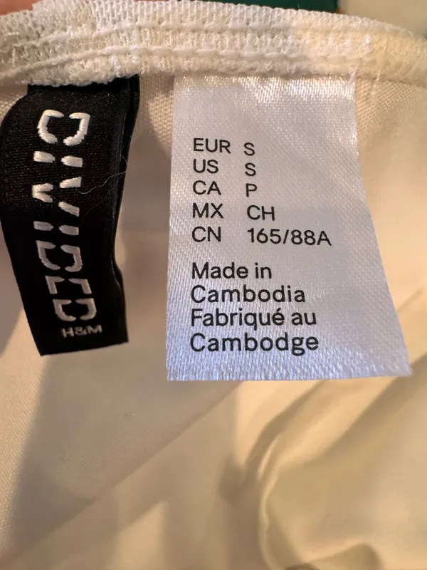 Divided H&M White Bodycon Mesh Dress Ruched Lace Tie Trim S - Image 4