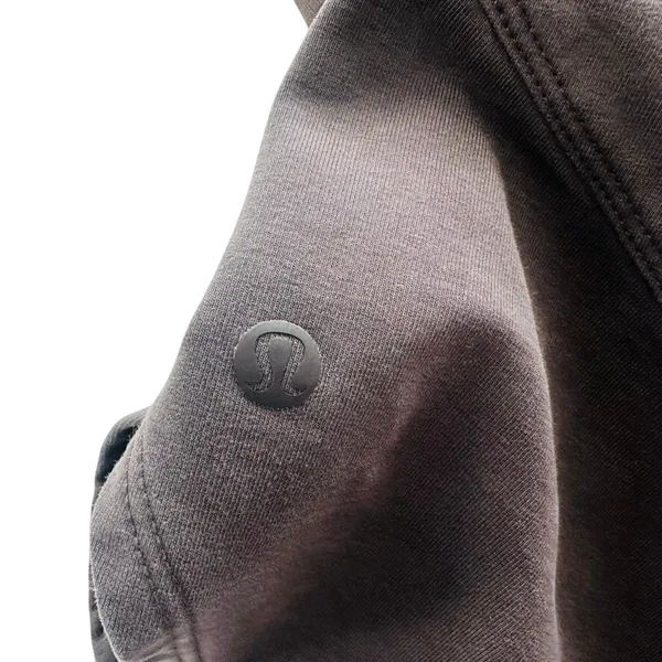 Lululemon LA Oversized Long Sleeve Tunic Size 12 Dark Grey Cotton Sweatshirt - Image 7