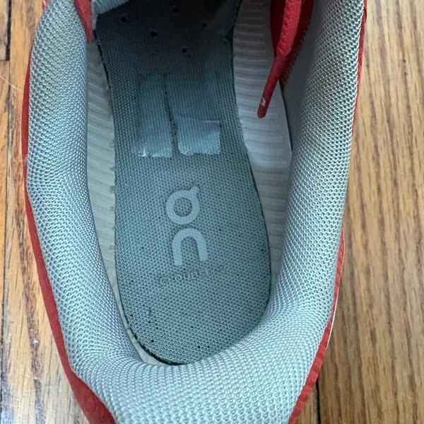 On Running Cloudflow Orange Rust White Sneakers Womens 9.5 Running‎ Shoes - Image 10
