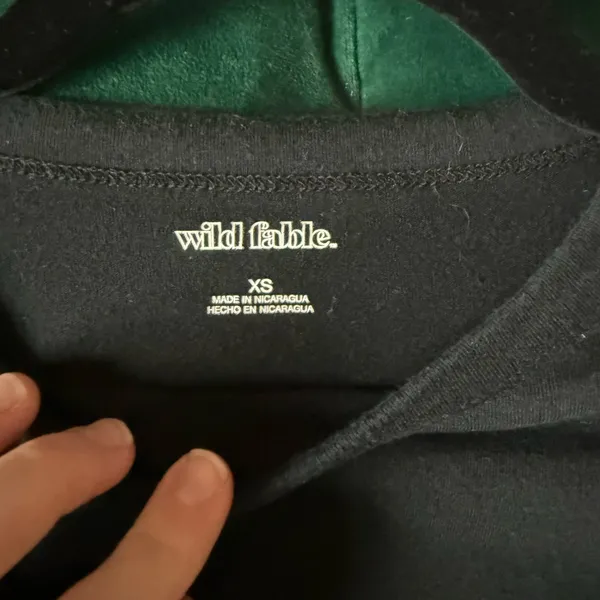 Wild Fable Classic Black Cropped Shirt - Image 5