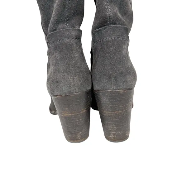 Dolce Vita Kylar Gray Suede Tall Knee‎ High Heeled Point Toe Boots Size 7.5 - Image 6