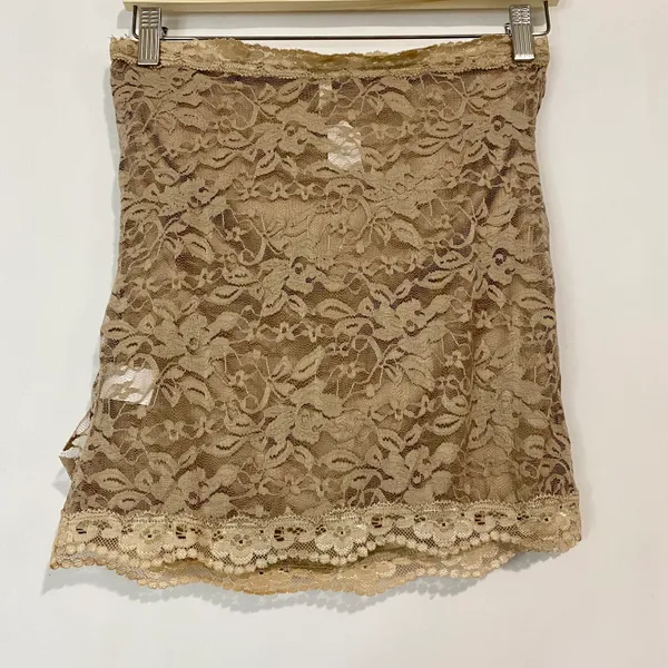 Couture Women’s Strapless Lace Tube Top Tan Size Large NWOT - Image 6