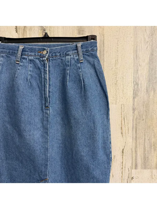 Vintage 90s America America Women's Small Denim Midi Skirt High Waist Skirt - Image 5