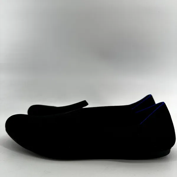 Rothy's The Loafer Slip On Ballet Flat Shoes Lightweight Knit Black Solid 9 - Image 4