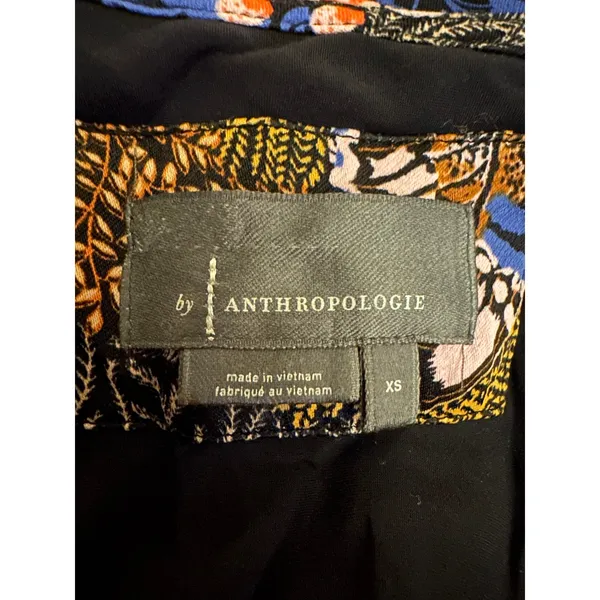 Anthropologie The Elyse Printed Slip Midi Dress Butterfly Floral Size XS - Image 8