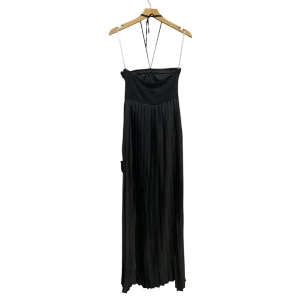 Lulus Certainly Poised Black Lace Halter Bustier Maxi Dress size Small NWT - Image 3