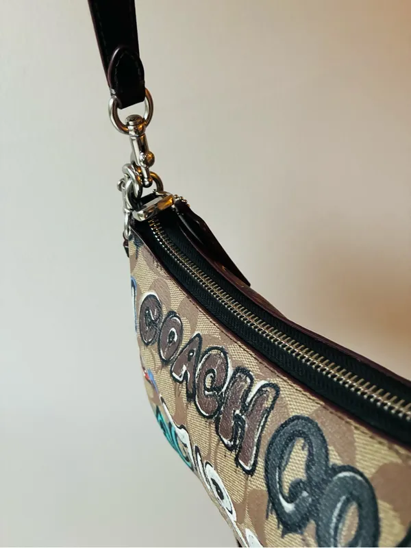 Coach X Mint + Serf Teri Shoulder Crossbody Bag, Graffiti, CM096 - Image 9