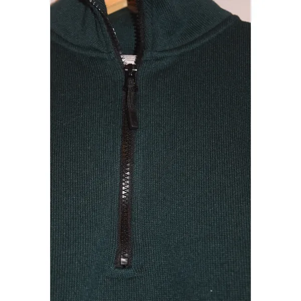 PINK Victoria's‎ Secret Dark Green Quarter Zip Fleece Sweatshirt Women's XS - Image 2