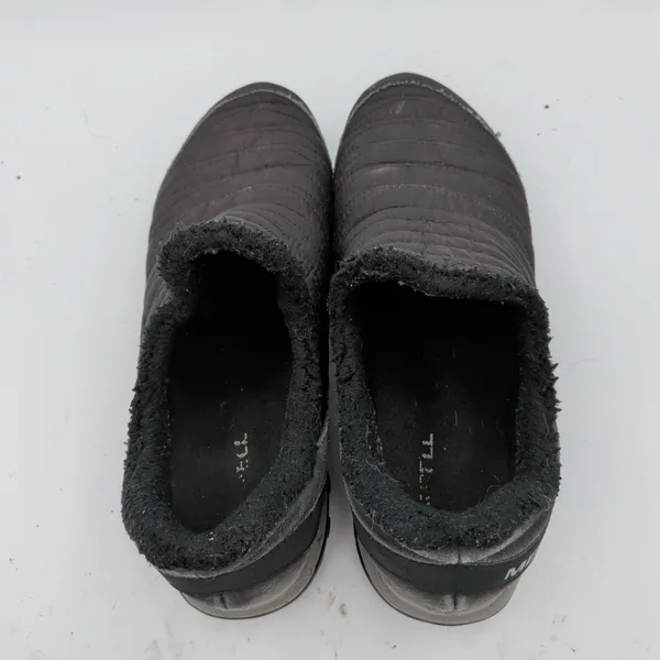 Merrell‎ Encore Ice 4 Womens 11 Black Quilted Suede Vibram Slip On Shoes J066950 - Image 8