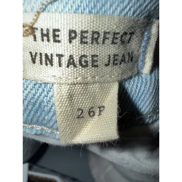 Madewell Vintage‎ High Rise Straight Leg Light Wash Denim Jeans Womens 26 - Image 10