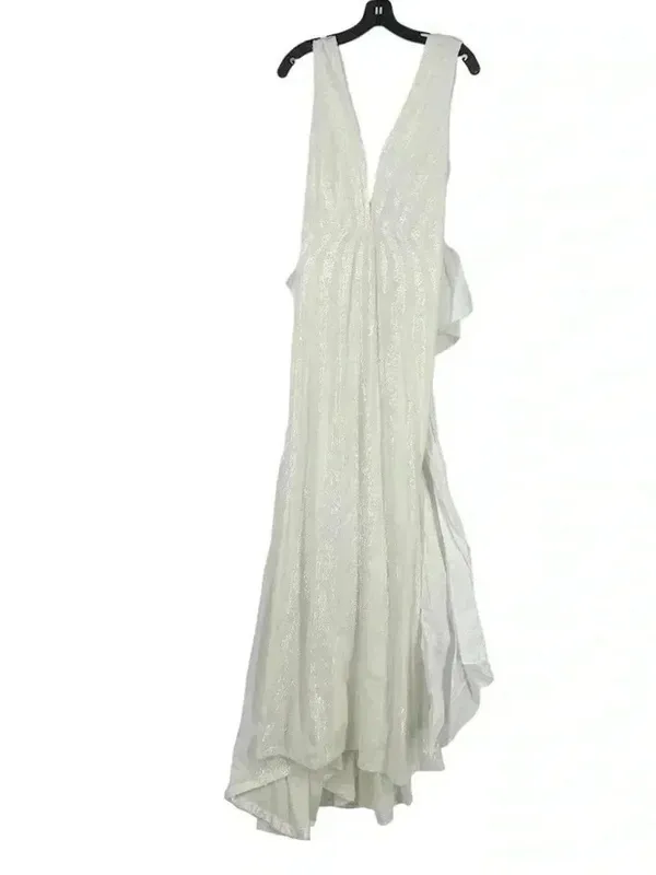 Rebecca Vallance Davina Bow Wedding Gown Ivory Mermaid Sequin Dress Sz 6 NWT - Image 2