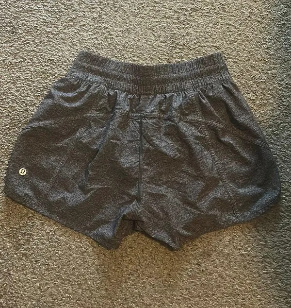 Heather Grey Lululemon Track That Shorts - Image 2