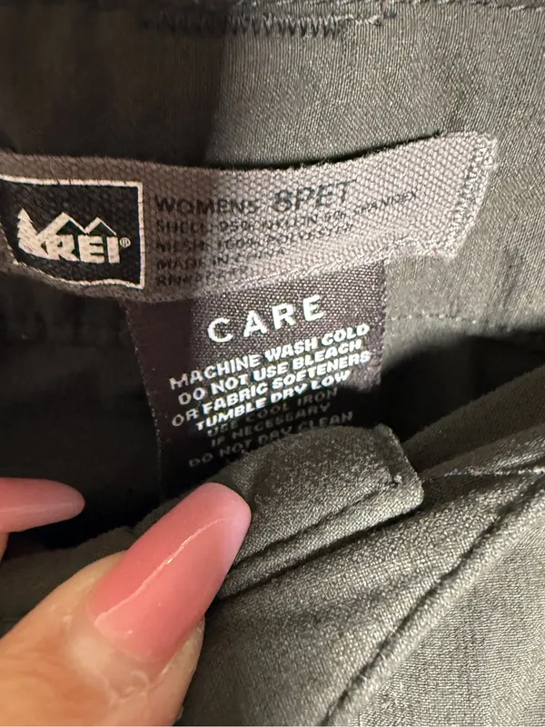 REI Womens 8 Olive Convertible Cargo Pants Outdoors Active - Image 4