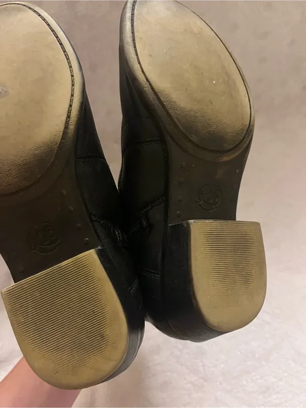 Lucky brand Black Leather Ankle Boots NWOT size 7 - Image 3