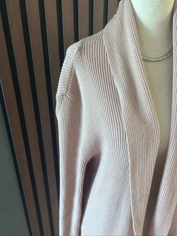 Venus light pink size medium cardigan cotton blend - Image 2