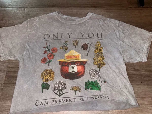 Smokey bear crop top Gray Size M - Image 2