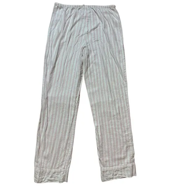 Victoria’s Secret pink white metallic silver striped pajama set sz small‎ - Image 5