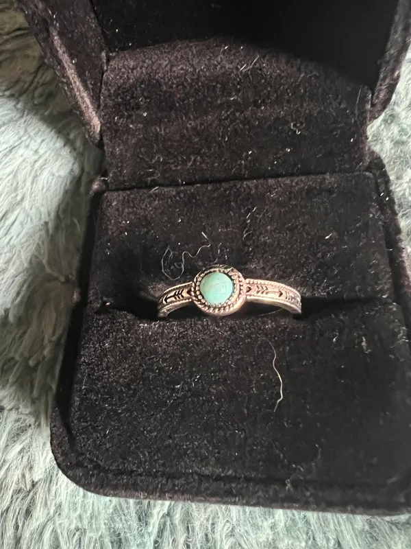 Women’s Stainless Steel Silver Bohemian Style Band Size 7 - Image 2