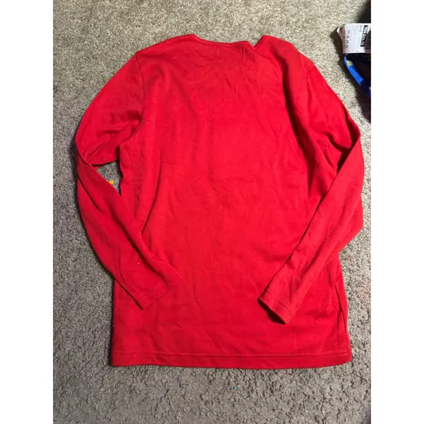 Designers Originals Studio Joy Red‎ Snowman Christmas Sweater Top Small Womens - Image 5