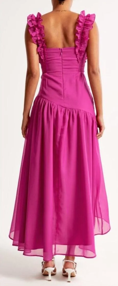 Abercrombie and Fitch Pink High Low Dress - Image 2