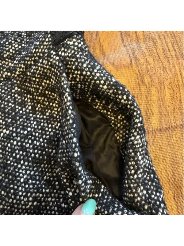 Women's J. Crew Lace and Tweed Wool Sheath Dress Size 0 Black and White - Image 5