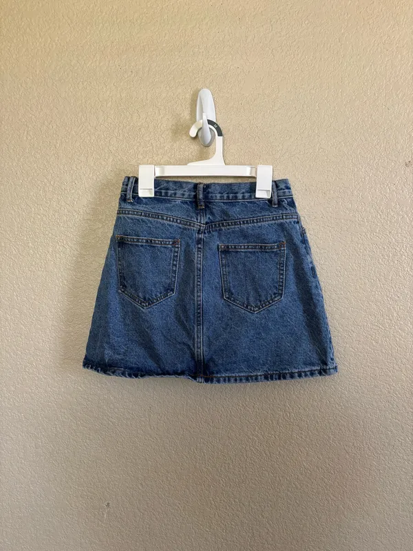 Brandy Melville High Waisted Denim Skirt - Image 3